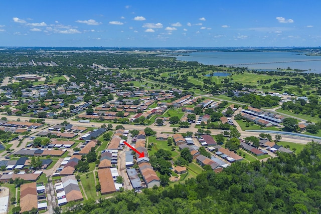 22 W Townhouse Ln Unit 34, Grand Prairie, TX 75052 - aerial overview of property's location featuring a nearby body of water