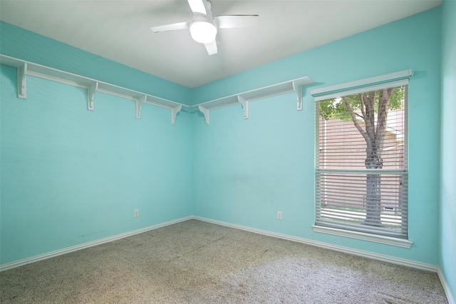 2413 Bachman Dr, Flower Mound, TX 75028 - spacious closet with a ceiling fan and carpet floors