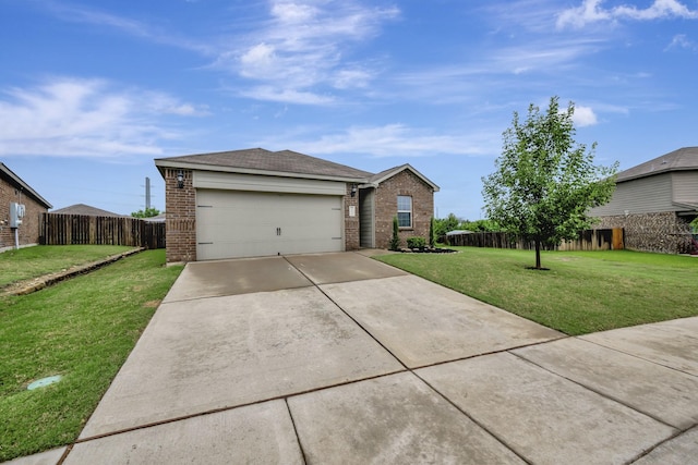 5921 Obsidian Creek Dr, Fort Worth, TX 76179 - view of front facade with brick siding, concrete driveway, and a garage