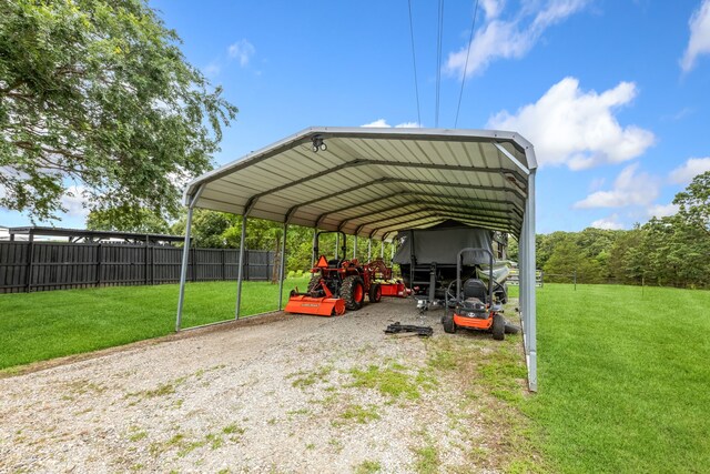 9867 Dripping Springs Rd, Denison, TX 75021 - view of parking with a carport and driveway