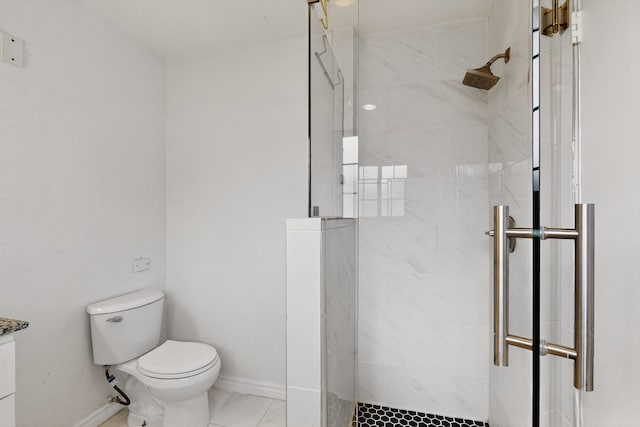 1225 Briarcove Dr, Richardson, TX 75081 - full bathroom with a stall shower and toilet