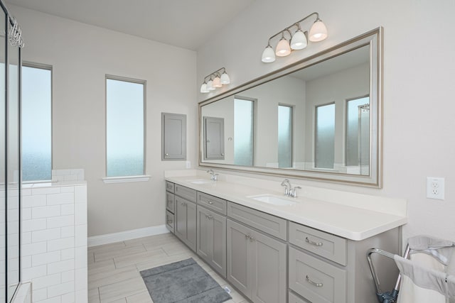 4001 Bamboo Trl, Mckinney, TX 75071 - full bath with double vanity and baseboards