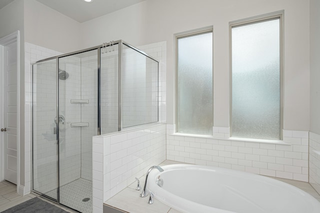 4001 Bamboo Trl, Mckinney, TX 75071 - full bath featuring a shower stall and a bath