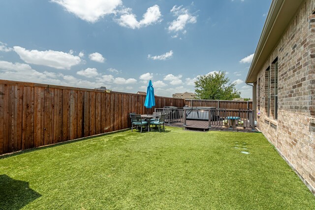 4001 Bamboo Trl, Mckinney, TX 75071 - view of yard featuring a deck