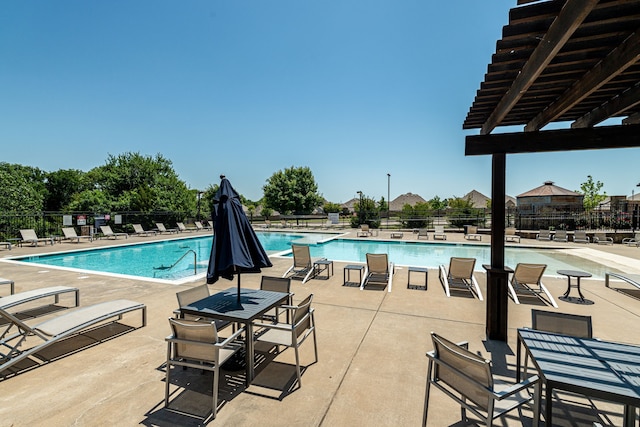 4001 Bamboo Trl, Mckinney, TX 75071 - community pool with a pergola and a patio