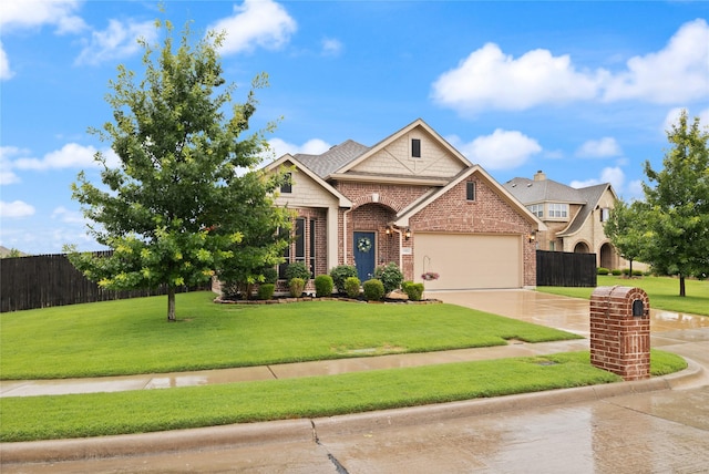 1501 Birdsong Ct, Midlothian, TX 76065 - view of front of house featuring brick siding, a garage, and concrete driveway