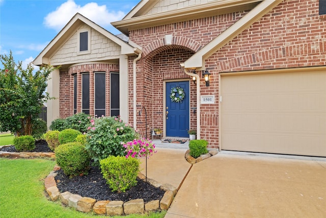 1501 Birdsong Ct, Midlothian, TX 76065 - view of front of home with brick siding, driveway, and an attached garage