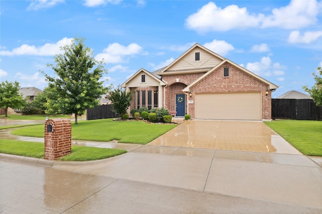 1501 Birdsong Ct, Midlothian, TX 76065 - view of front of house with brick siding, a garage, and concrete driveway