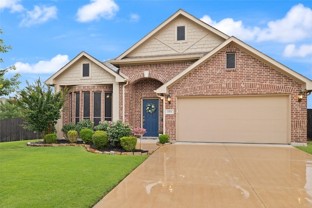 1501 Birdsong Ct, Midlothian, TX 76065 - view of front facade featuring brick siding, concrete driveway, and an attached garage