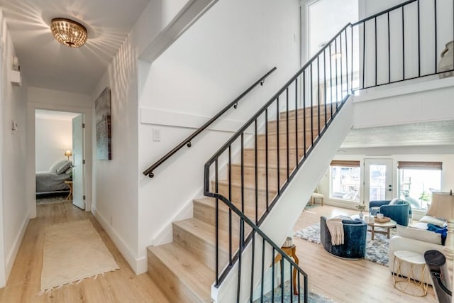 105 Causeway Ct, Gun Barrel City, TX 75156 - stairs featuring wood finished floors
