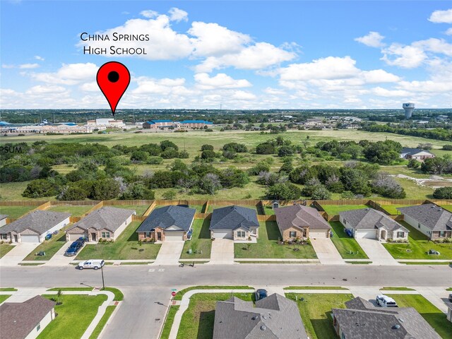 6941 Guadalupe Rd, China Spring, TX 76633 - aerial view of residential area