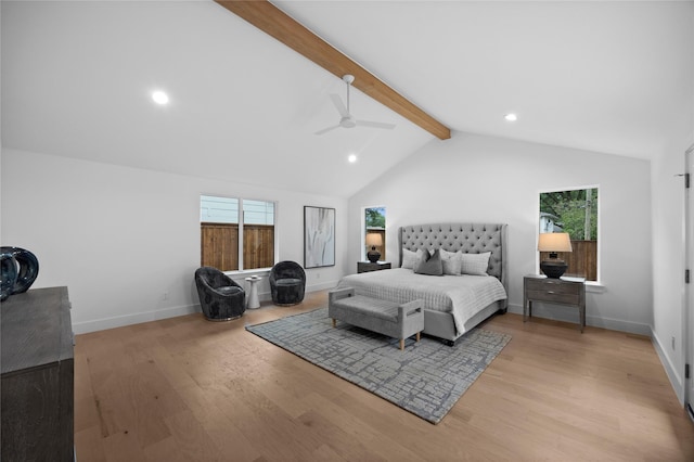 7150 Blairview Dr, Dallas, TX 75230 - bedroom featuring wood finished floors, ceiling fan, multiple windows, and recessed lighting