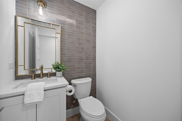 7150 Blairview Dr, Dallas, TX 75230 - bathroom with tile walls and vanity