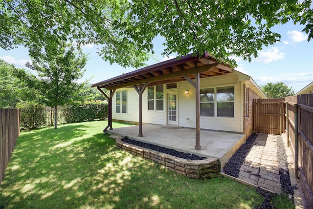 733 Atascosa Ave, Fort Worth, TX 76120 - back of house featuring a patio and a fenced backyard
