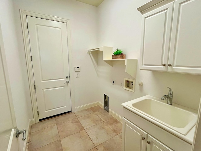 1413 Discovery Bay Dr, Frisco, TX 75036 - laundry area featuring electric dryer hookup, cabinet space, and hookup for a washing machine