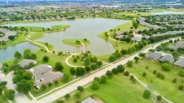 1413 Discovery Bay Dr, Frisco, TX 75036 - aerial view of residential area with a nearby body of water