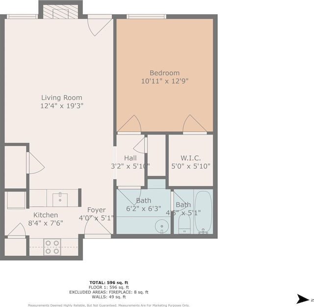 5500 Boca Raton Blvd Unit 327, Fort Worth, TX 76112 - view of property floor plan