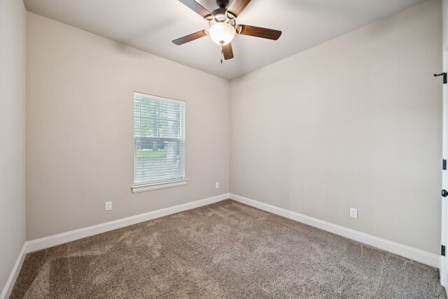 149 Ty Ln, Azle, TX 76020 - carpeted spare room featuring baseboards and ceiling fan