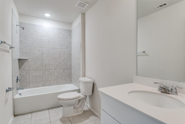 721 Brockwell Bnd, Forney, TX 75126 - full bathroom featuring vanity, tile patterned floors,  shower combination, and recessed lighting