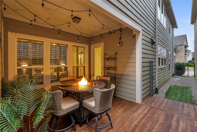 354 Loma Alta Dr, Flower Mound, TX 75022 - deck with a fire pit