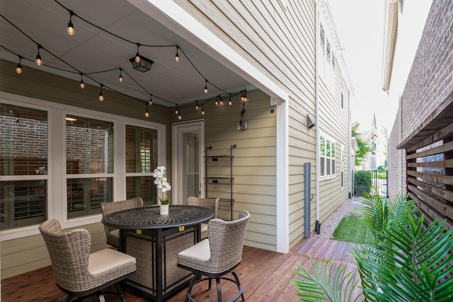 354 Loma Alta Dr, Flower Mound, TX 75022 - deck with outdoor dining area