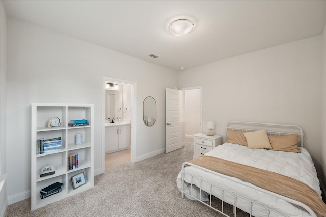 3603 High Dr, Grapevine, TX 76051 - bedroom with light colored carpet and ensuite bathroom