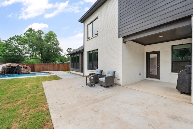 3603 High Dr, Grapevine, TX 76051 - fenced backyard featuring a patio