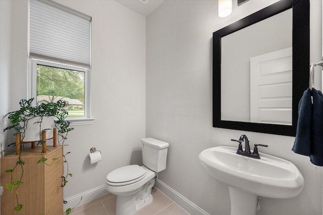 3603 High Dr, Grapevine, TX 76051 - half bath featuring baseboards and tile patterned floors