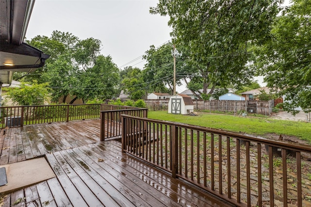 3641 La Prada Dr, Mesquite, TX 75150 - deck with a shed and a fenced backyard