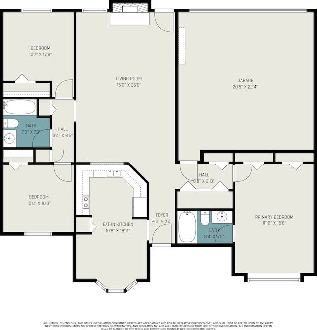 2114 Norway Dr, Garland, TX 75040 - view of floor plan / room layout