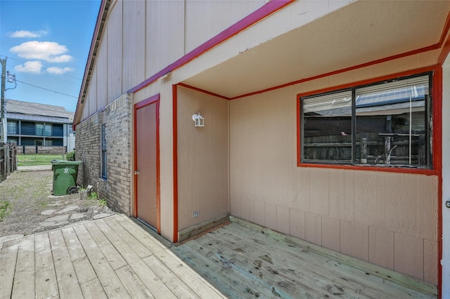 2415 Sunflower Dr, Arlington, TX 76014 - view of wooden deck