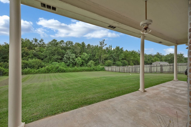 9841 Freedoms Way, Keithville, LA 71047 - view of yard with a patio