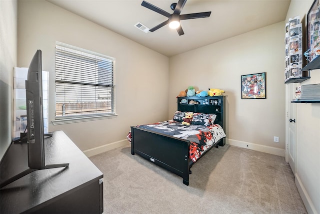 5048 Exposition Way, Fort Worth, TX 76244 - bedroom featuring light carpet and a ceiling fan