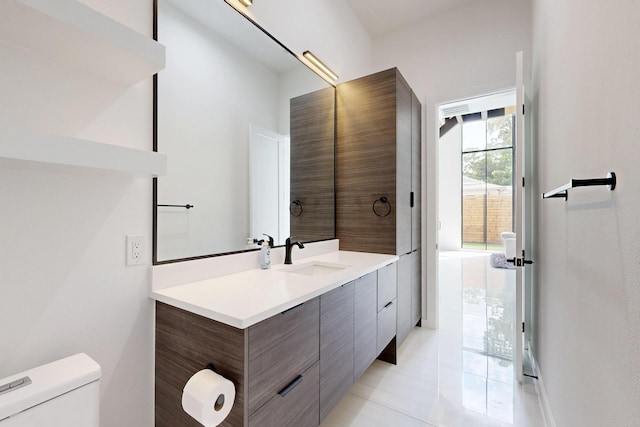 3828 Eaton Dr, Dallas, TX 75220 - bathroom featuring vanity and tile patterned floors