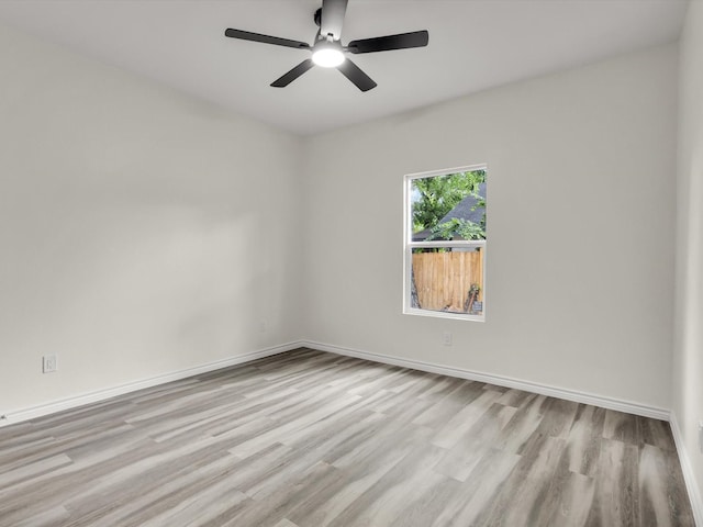 3526 Elsie Faye Heggins St, Dallas, TX 75210 - spare room with light wood finished floors and ceiling fan