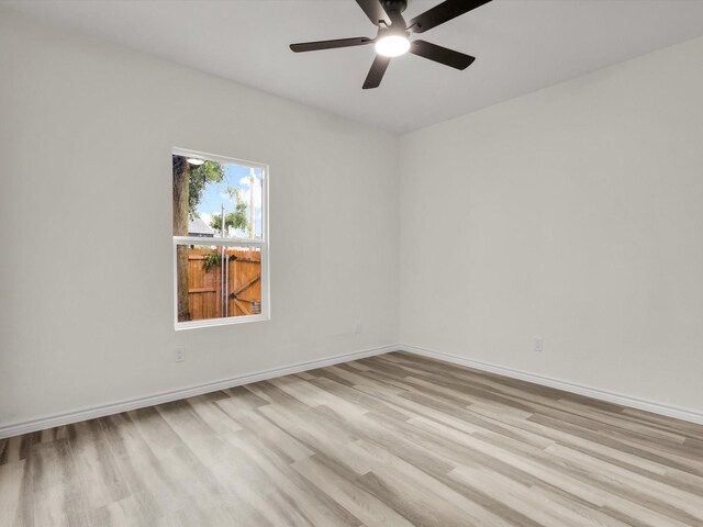 3526 Elsie Faye Heggins St, Dallas, TX 75210 - empty room featuring wood finished floors and a ceiling fan