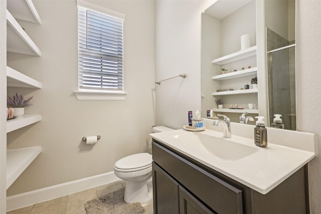 1330 Heavenly Pl, Wylie, TX 75098 - bathroom featuring tile patterned floors, vanity, and a tile shower