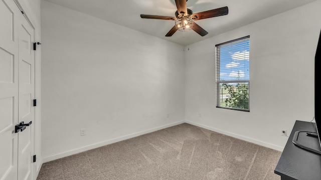 1401 County Road 1470, Chico, TX 76431 - carpeted spare room featuring a ceiling fan and baseboards