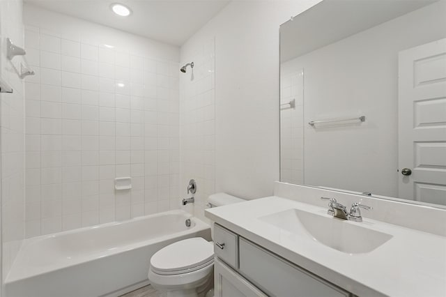 1519 Calcot Ln, Forney, TX 75126 - bathroom with vanity, washtub / shower combination, and recessed lighting