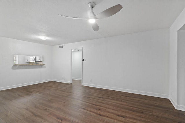 4555 N O Connor Rd Unit 2278, Irving, TX 75062 - unfurnished room featuring ceiling fan and dark wood-style floors