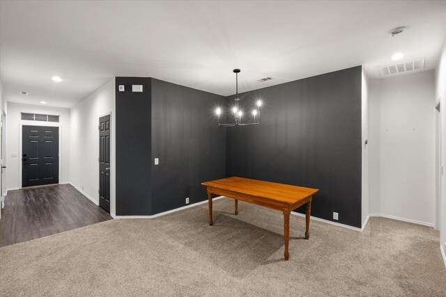 1003 Rosita St, Arlington, TX 76002 - dining space with carpet and recessed lighting
