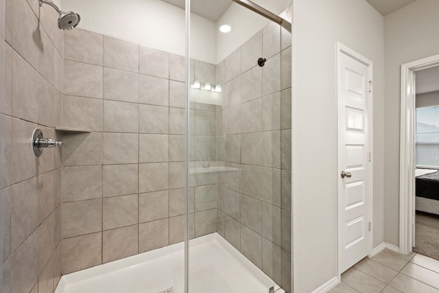 3018 Dakota Trl, Crandall, TX 75114 - full bath featuring a tile shower and tile patterned floors