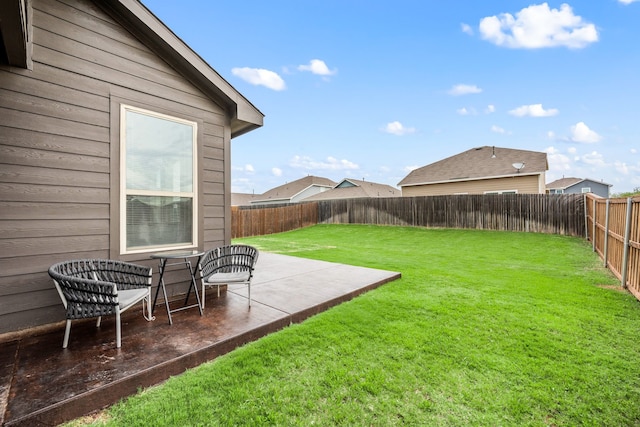 3018 Dakota Trl, Crandall, TX 75114 - fenced backyard with a patio area