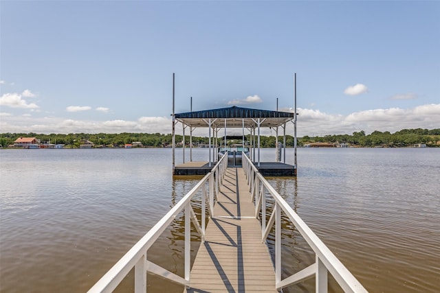 1757 Country Club Rd, Bowie, TX 76230 - dock area featuring a water view
