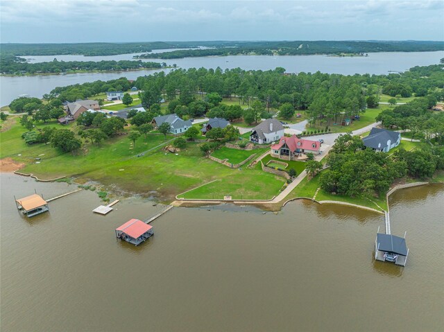 1757 Country Club Rd, Bowie, TX 76230 - aerial view of property's location with a nearby body of water