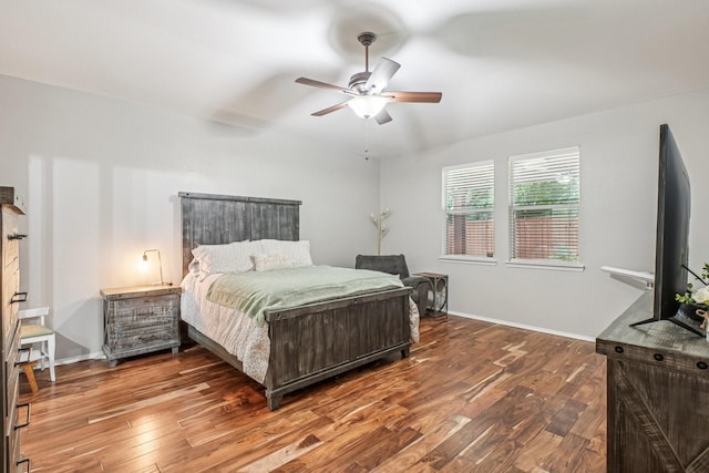 1323 Canyon Creek Rd, Wylie, TX 75098 - bedroom with wood finished floors and a ceiling fan