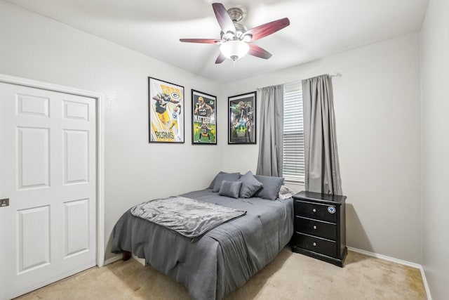 1323 Canyon Creek Rd, Wylie, TX 75098 - bedroom featuring light colored carpet and a ceiling fan