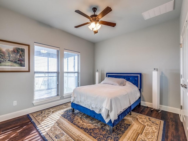 165 Cote D Azur, Chico, TX 76431 - bedroom with wood finished floors and ceiling fan