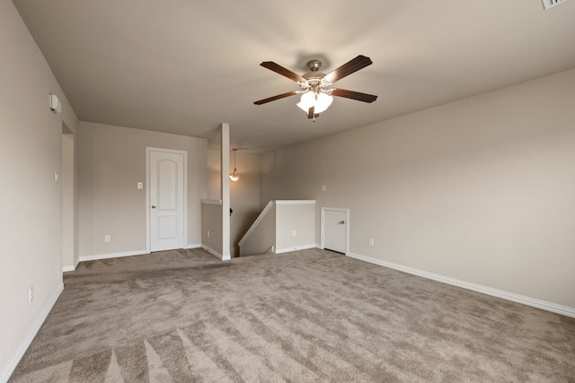 6524 Sheridan Cir, Arlington, TX 76017 - carpeted spare room featuring ceiling fan and baseboards