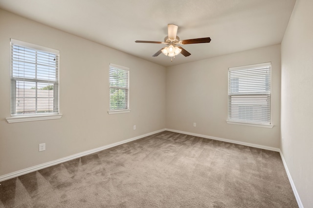 6524 Sheridan Cir, Arlington, TX 76017 - carpeted spare room featuring a ceiling fan and baseboards